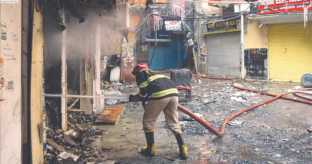 100 shops gutted in fire at Chandni Chowk